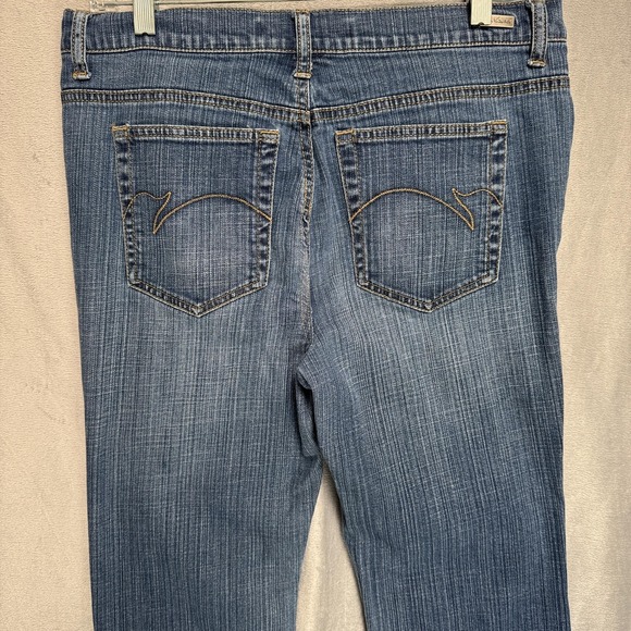 Gloria Vanderbilt Jeans Womens 10 Short Blue Denim Stretch Straight Leg Mid Rise - Picture 9 of 15